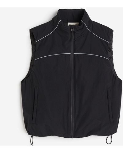 H&M Veste de running sans manches déperlante - Bleu