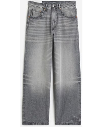 H&M Baggy Jeans - Grau