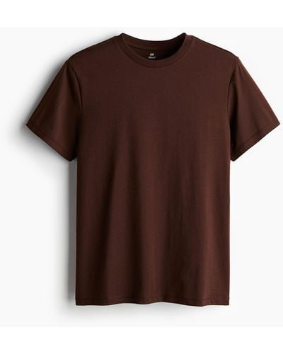 H&M COOLMAX®-T-Shirt Regular Fit - Braun