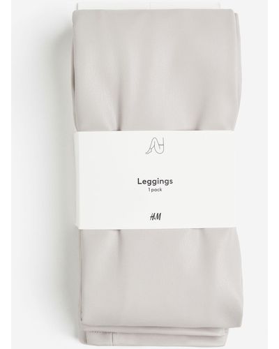 H&M Legging enduit - Blanc