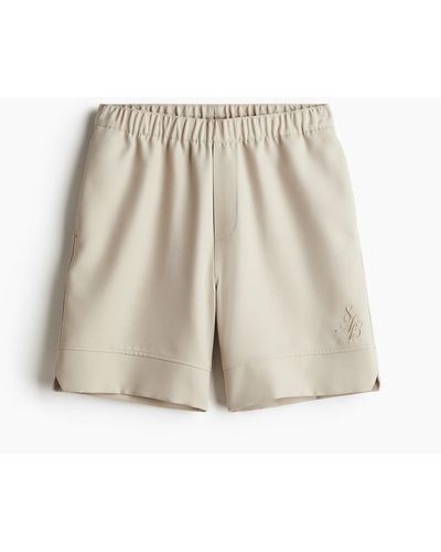 H&M Knielange Shorts in Relaxed Fit - Natur