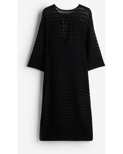 H&M Robe de plage façon crochet - Noir