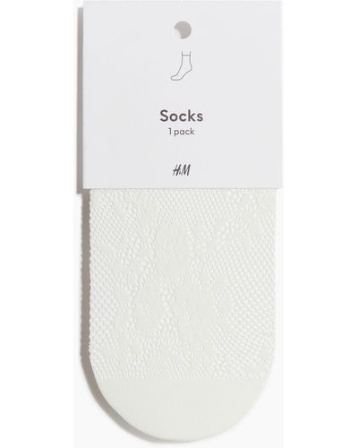 H&M Socken aus Spitze - Weiß