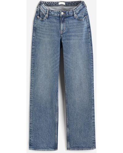 H&M MAMA Before & After Wide Low Jeans - Blau