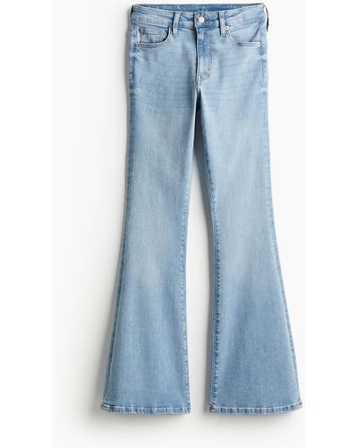 H&M Flared Ultra High Jeans - Blauw