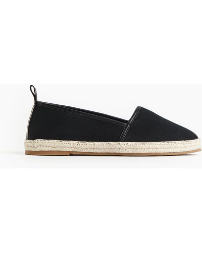 H&M Espadrilles en toile - Noir