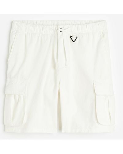 H&M Cargoshorts aus Ripstop Relaxed Fit - Natur
