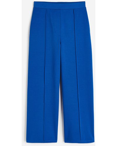 H&M Wijde Pantalon - Blauw