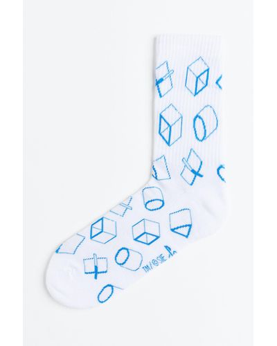 H&M Socken mit Motiv - Blau