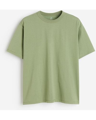 H&M COOLMAX T-Shirt Loose Fit - Grün