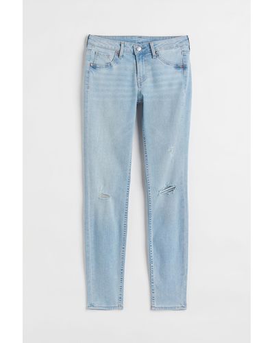 H&M Low Ankle Jeggings - Blauw
