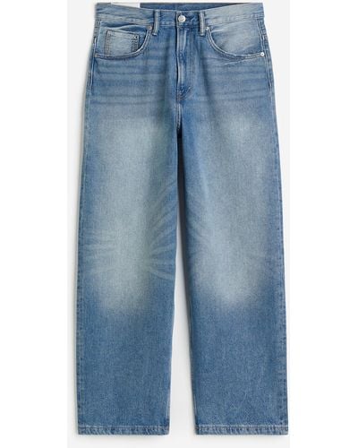 H&M Baggy Jeans - Bleu