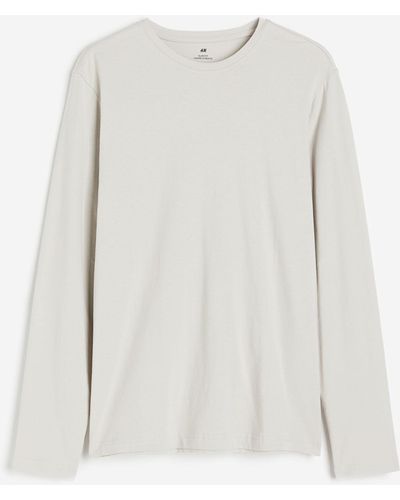 H&M T-shirt Slim Fit en jersey - Blanc