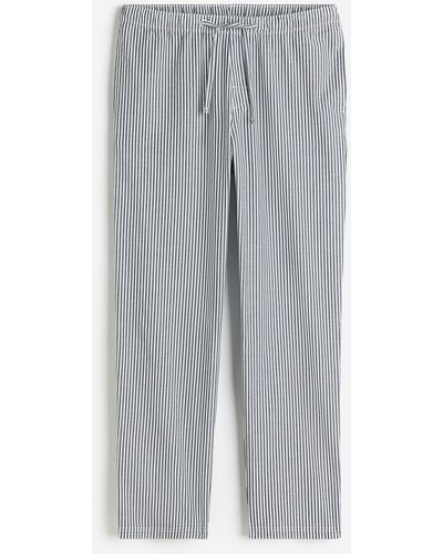 H&M Pyjamahose Regular Fit - Grau