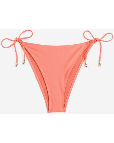 H&M Tie-Tanga Bikinihose - Pink