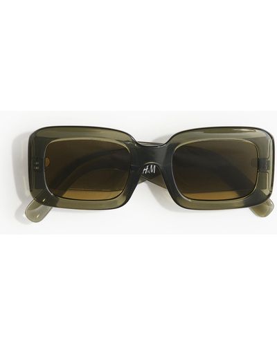 H&M Rechthoekige Zonnebril - Groen