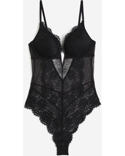 H&M Body super push-up en dentelle - Noir