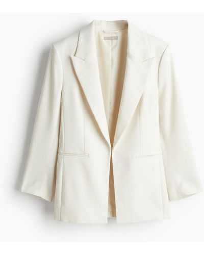 H&M Taillierter Blazer - Weiß