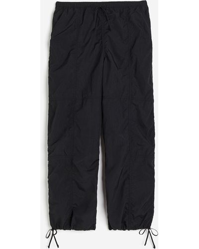 H&M Nylon Parachutebroek - Zwart