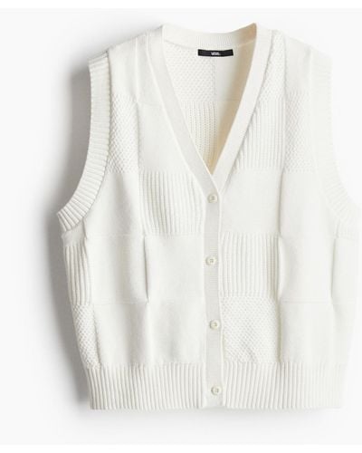 H&M Avenue Sweater Vest - Weiß