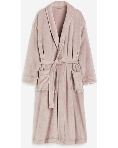 H&M Bademantel aus Fleece - Pink