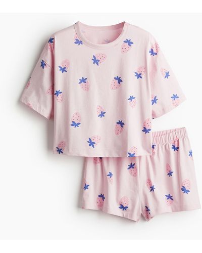 H&M T-shirt et short de pyjama - Rose