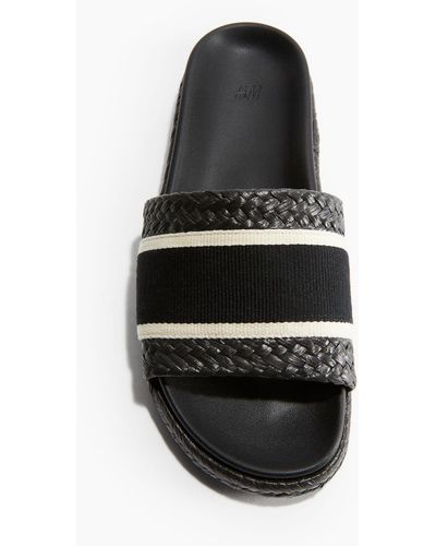 H&M Espadrille-slippers - Zwart