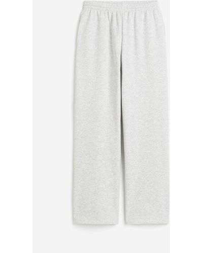 H&M Pantalon en molleton - Blanc