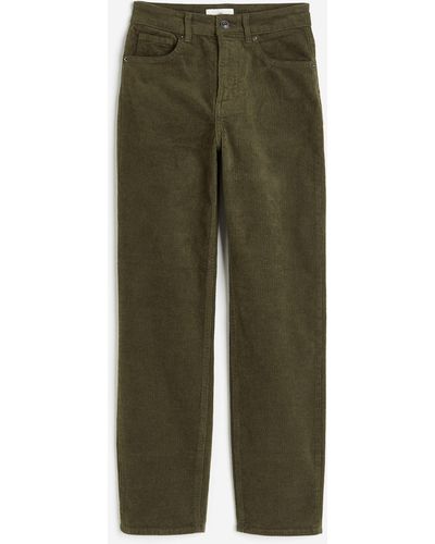 H&M Cordhose - Grün