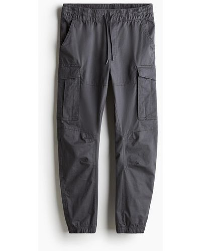 H&M Pantalon jogger cargo - Gris