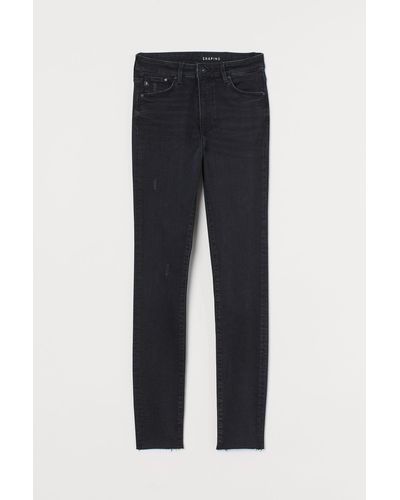 H&M Shaping High Jeans - Schwarz