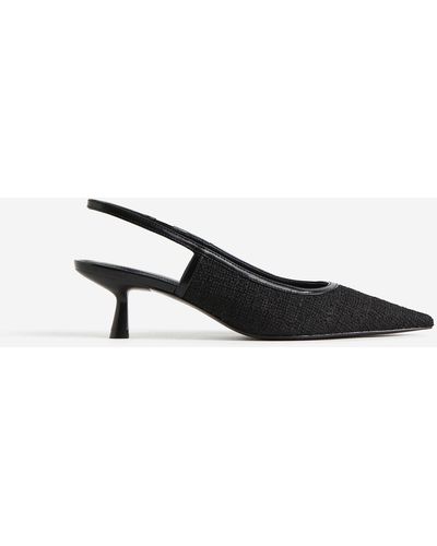 H&M Slingpumps mit Struktur - Weiß