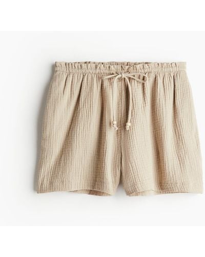 H&M Musselin-Shorts - Natur