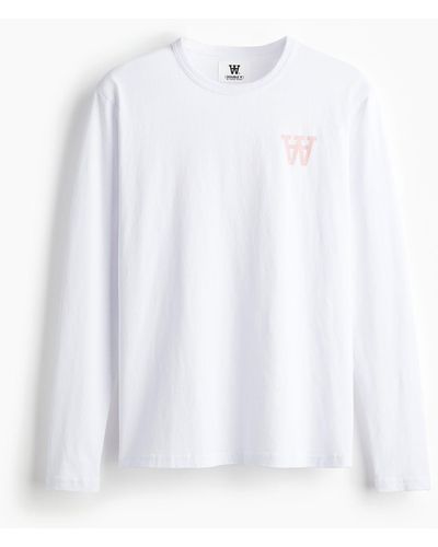 H&M Mel Tirewall Ls T-shirt - Wit