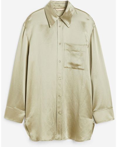 H&M Bluse aus Seidenmischung - Weiß