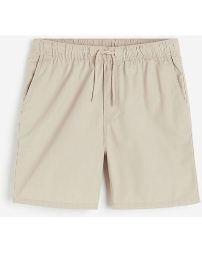 H&M Short en coton Regular Fit - Neutre