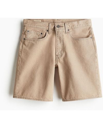 H&M 468 Stay Loose Shorts - Naturel