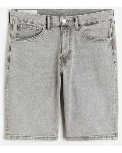 H&M Short en jean Regular - Gris