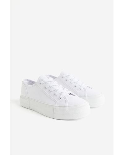 H&M Sneaker aus Canvas - Weiß