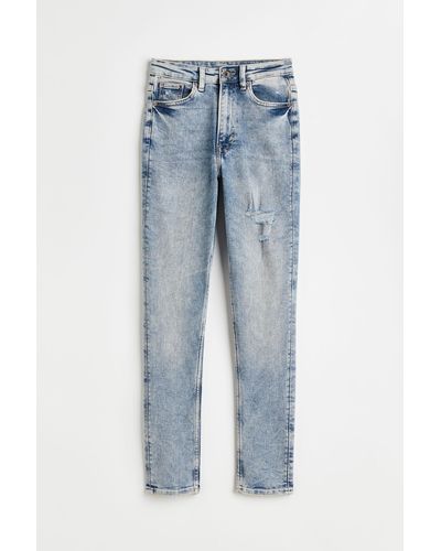 H&M Vintage Skinny High Jeans - Blau