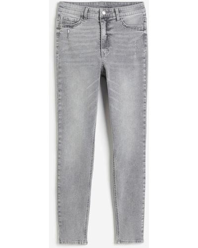 H&M Ultra High Ankle Jeggings - Gris