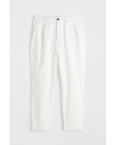 H&M Cropped joggers - Wit