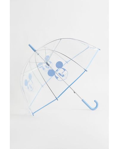 H&M Transparenter Schirm mit Druck - Blau