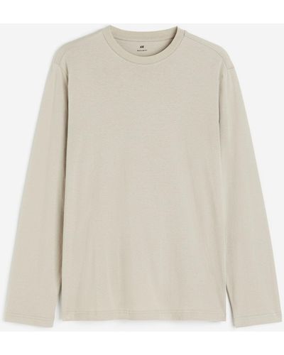 H&M Jerseyshirt in Regular Fit - Weiß
