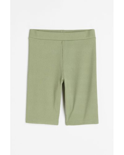 H&M Short cycliste côtelé - Vert