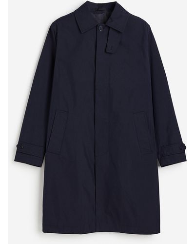 H&M Car Coat in Regular Fit - Blau