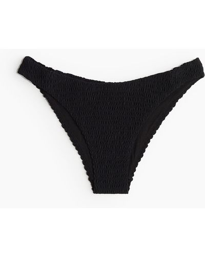 H&M Smocked bikini bottoms - Schwarz