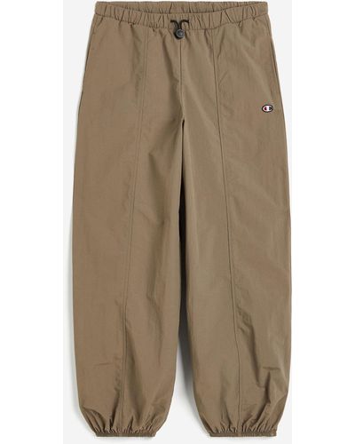 H&M Elastic Cuff Pants - Naturel