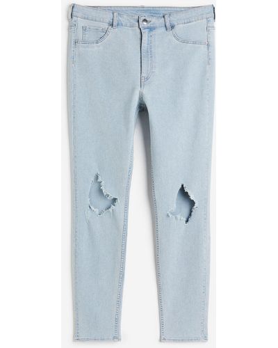 H&M H & M+ Ultra High Ankle Jeggings - Blau