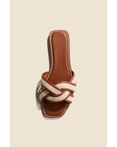 H&M Sandalen mit geflochtenen Riemen - Natur